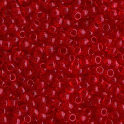 TOHO Round 11/0 Seed Beads Transparent Siam Ruby 5B | 10g