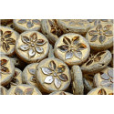 TCB Flower Coin Beads N. 16 Beige