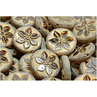 TCB Flower Coin Beads N. 16 Beige