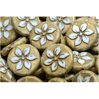 TCB Flower Coin Beads N. 17 Beige