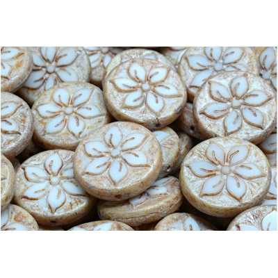 TCB Flower Coin Beads N. 19 Brown