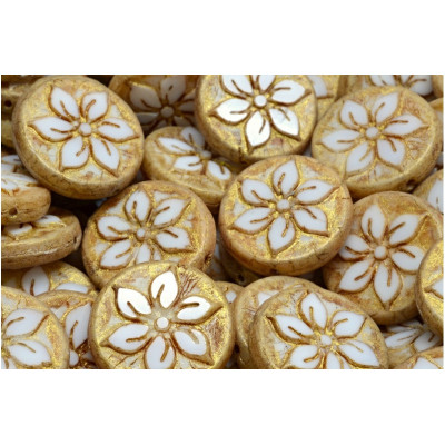 TCB Flower Coin Beads N. 20 Beige