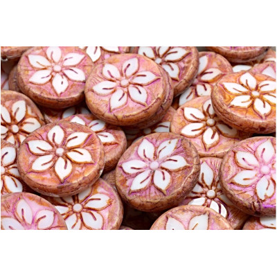 TCB Flower Coin Beads N. 21 Violet