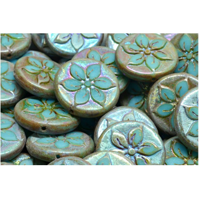 TCB Flower Coin Beads N. 23 Azul claro