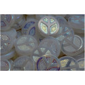 TCB Peace Beads 16x16mm N. 81 Crystal
