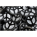 TCB Peace Beads 16x16mm N. 85 Black