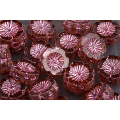 TCB Hawaiian Flower Beads 14x14mm N. 121 Violet
