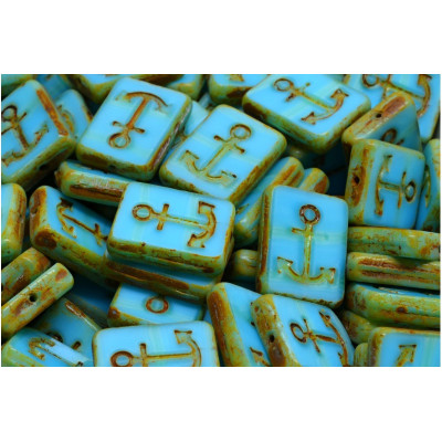 TCB Anchor Design Rectangle N. 143 Light blue