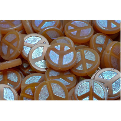 TCB Peace Beads 16x16mm N. 153 Beige