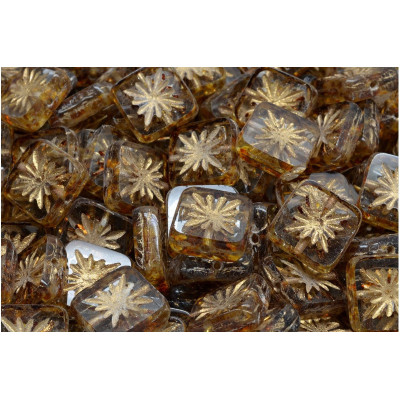 TCB Squared Kiwi Beads 10x10mm N. 172 Brown