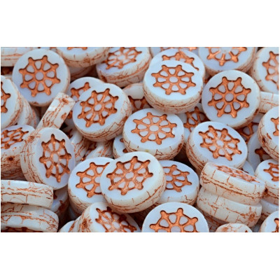 TCB Wheel Coin Beads N. 183 Bianco