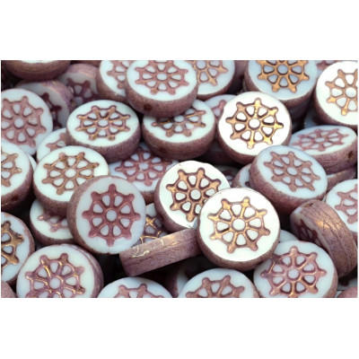 TCB Wheel Coin Beads N. 191 Blanc