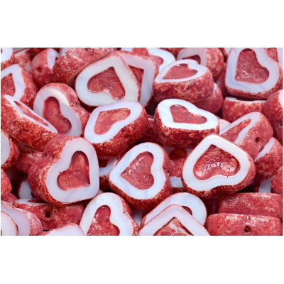 TCB Heart Beads N. 197 Weiß