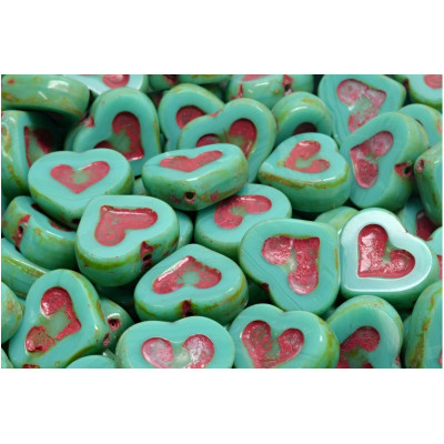 TCB Heart Beads N. 198 Vert
