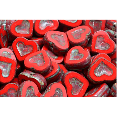 TCB Heart Beads N. 199 Rosso