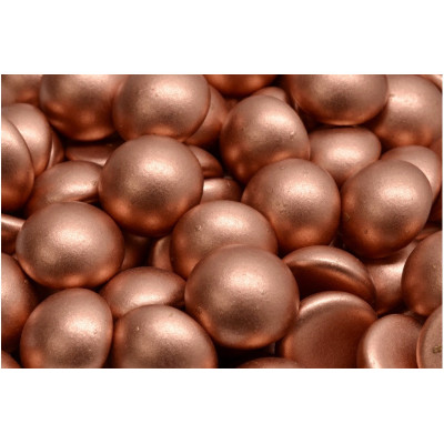 Czech Glass Cabochon Beads 14mm Rose Gold 00030-01770 | Rutkovsky