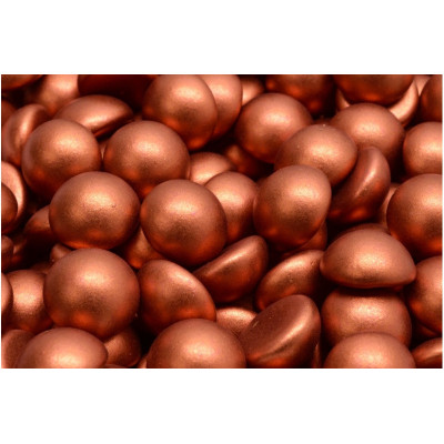 Czech Glass Cabochon Beads 12mm Copper 01750 | Rutkovsky