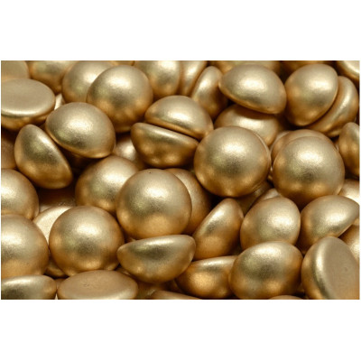 12mm Gold Cabochon Beads 00030-01710 | Czech Glass Rutkovsky