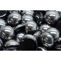 Czech Cabochon Beads 16mm Jet Chrome 23980-27401 | Glass Beads