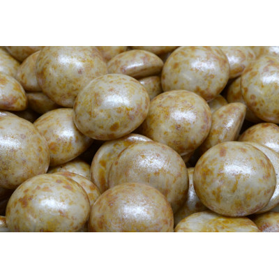 Cabochon Beads 16mm Chalk Caraway 02010-65321 | Czech Glass