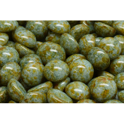 12mm Cabochon Beads Cardamom Green 65326 Rutkovsky | Glass Beads