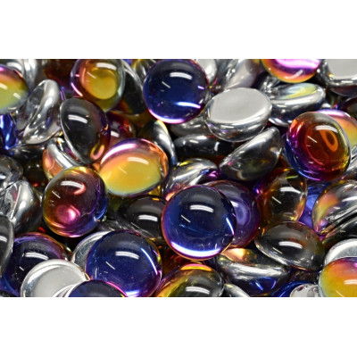 12mm Cabochon Beads Backlit Vapor 29942 | Rutkovsky Czech Glass