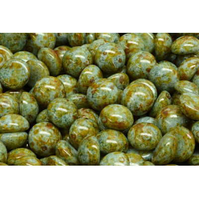 10mm Czech Glass Cabochon Beads Cardamom 02010-65326 | Rutkovsky
