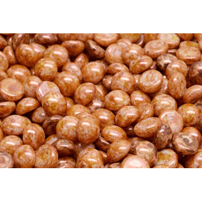 Cabochon Beads 8mm Cinnamon 02010-65324 | Rutkovsky Czech Glass