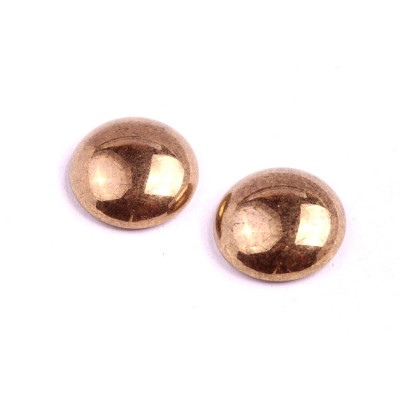 Czech Cabochon Beads 18mm Bronze Metallic 23980-90215 | Rutkovsky