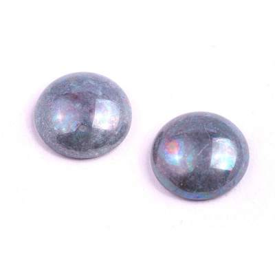 18mm Grey Iridescent Cabochon Beads 63110-15001 | Rutkovsky