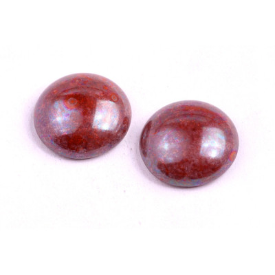 18mm Burgundy Iridescent Cabochon Beads Wine 93120-15001 | Rutkovsky