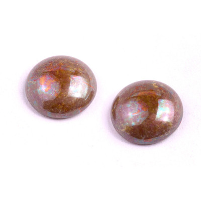 18mm Iridescent Brown Cabochon Beads 83120-15001 | Rutkovsky
