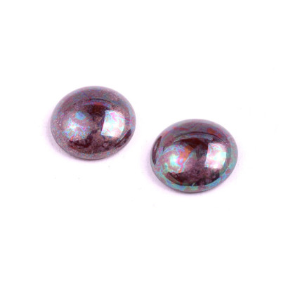 18mm Burgundy Iridescent Cabochon Beads 70350-15001 | Rutkovsky