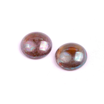 18mm Iridescent Bronze Cabochon Beads 80020-15001 | Rutkovsky