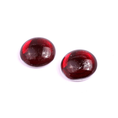 18mm Cabochon Beads Deep Wine Red 70350/27001 | Rutkovsky Glass