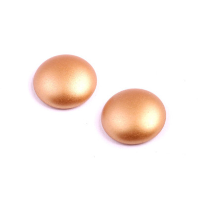 Gold Cabochon Beads 18mm Rutkovsky 02010/25003 | Czech Glass