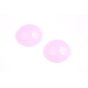Czech Glass Cabochon Beads 18mm Light Pink 78420 | Rutkovsky