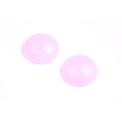 Czech Glass Cabochon Beads 18mm Light Pink 78420 | Rutkovsky
