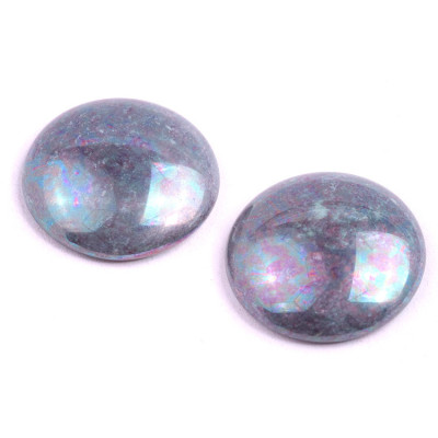 Czech Cabochon Beads 25mm Mauve Iridescent 63110-15001 | Glass