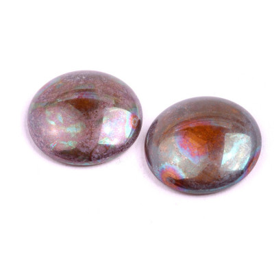 Cabochon Beads 25mm Iridescent Bronz 80020-15001 | Rutkovsky