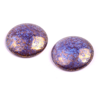 Cabochon Beads 25mm Violet Gold 30030-15496 | Rutkovsky Glass