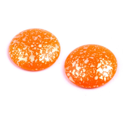 Cabochon Beads 25mm Orange Gold Shimmer 93130-94401 | Rutkovsky