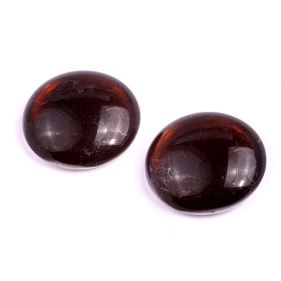 25mm Brown Cabochon Beads Dark Topaz 10220-27001 | Rutkovsky Glass