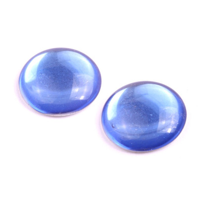 25mm Blue Cabochon Beads 30030/27001 | Czech Glass Rutkovsky