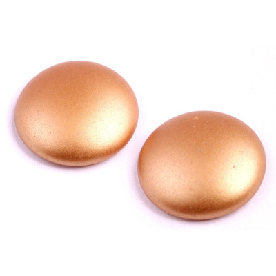 Copper Cabochon Beads 25mm 02010/25003 Rutkovsky Czech Glass