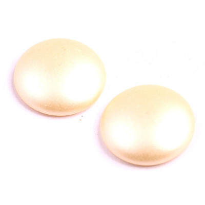 Cabochon Beads 25mm Pearlescent Beige 02010/25039 | Czech Glass