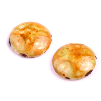 Cabochon Beads 25mm Picasso Beige Brown 02010/25001 | Rutkovsky