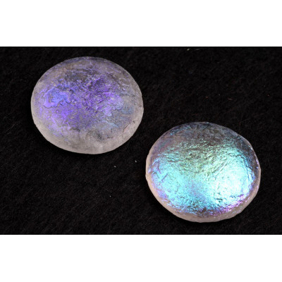 25mm Crystal Vitrail Etched Cabochon Beads 00030-28701 - V | Rutkovsky