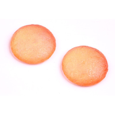 25mm Peach Etched Glass Cabochon Beads 00030 - etch-48001 | Rutkovsky