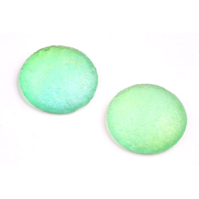 Czech Glass Cabochon Beads 25mm Mint Green 00030 | Rutkovsky
